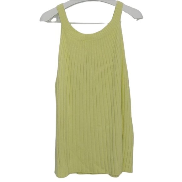 NWOT ANTHROPOLOGY yellow ribbed knit tank top - Picture 5 of 13